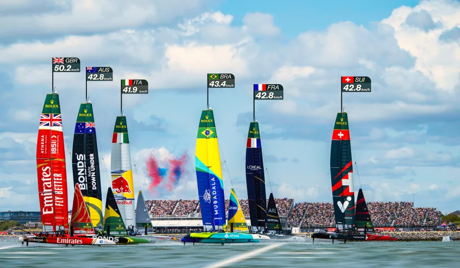 Sail GP racing at Fremantle